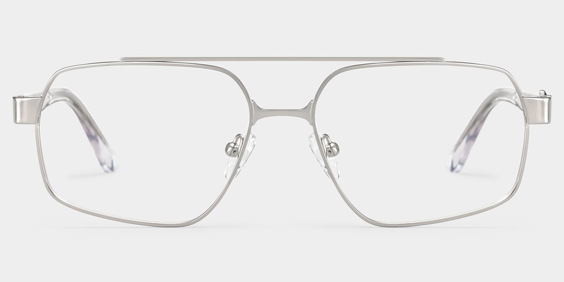 Sterling Eyeglasses in Aviator Silver Frame | ZEELOOL1