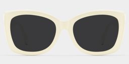 Rosie Cream White Butterfly Sunglasses0