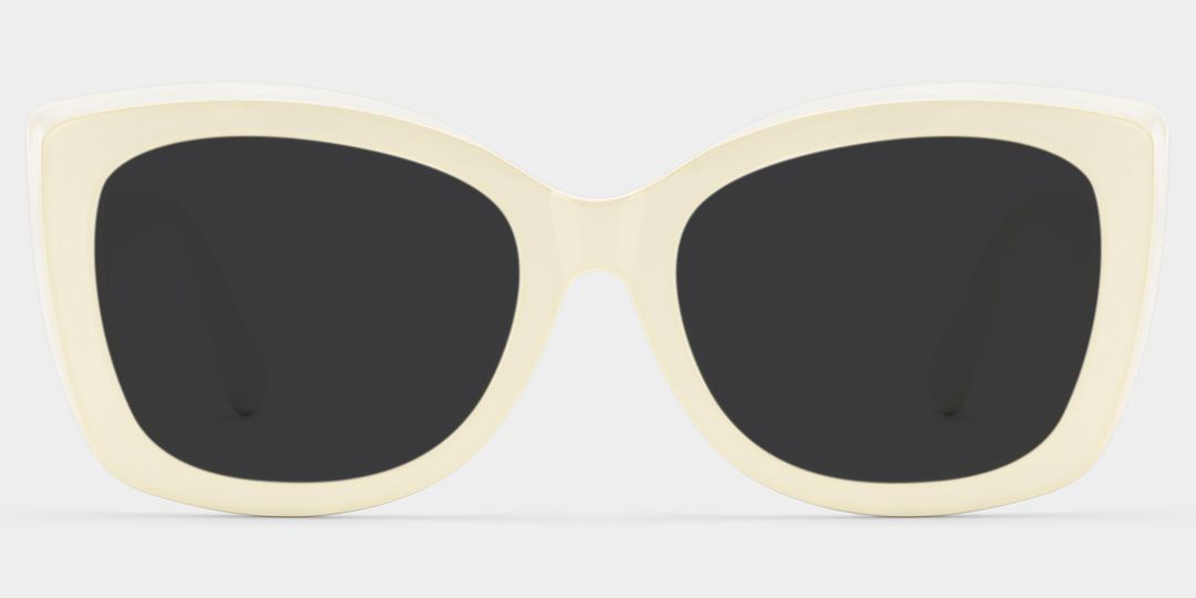 Rosie Cream White Butterfly Sunglasses