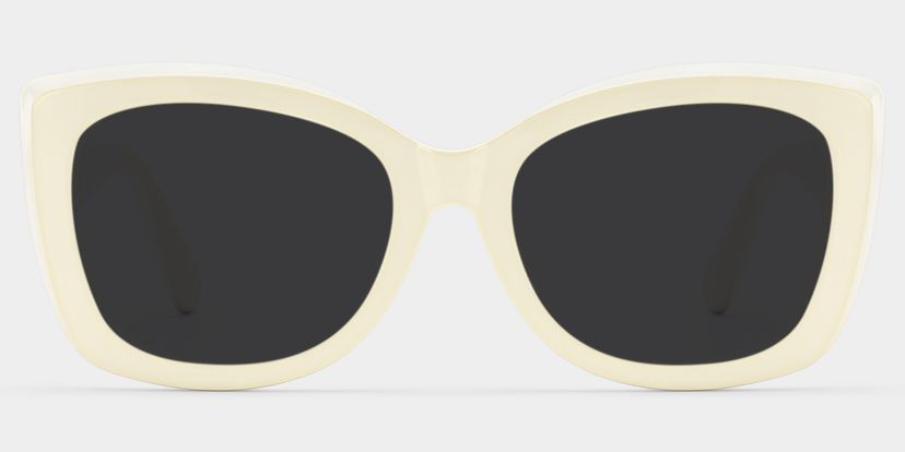 Rosie Cream White Butterfly Sunglasses