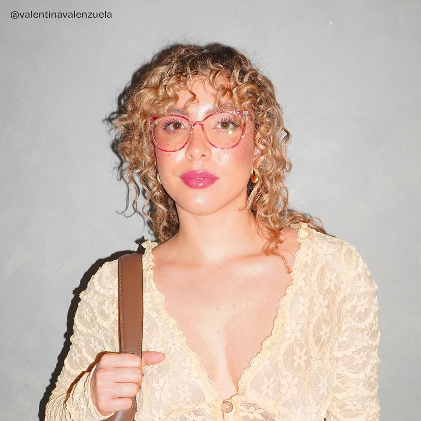 Chanty Pink Round Glasses