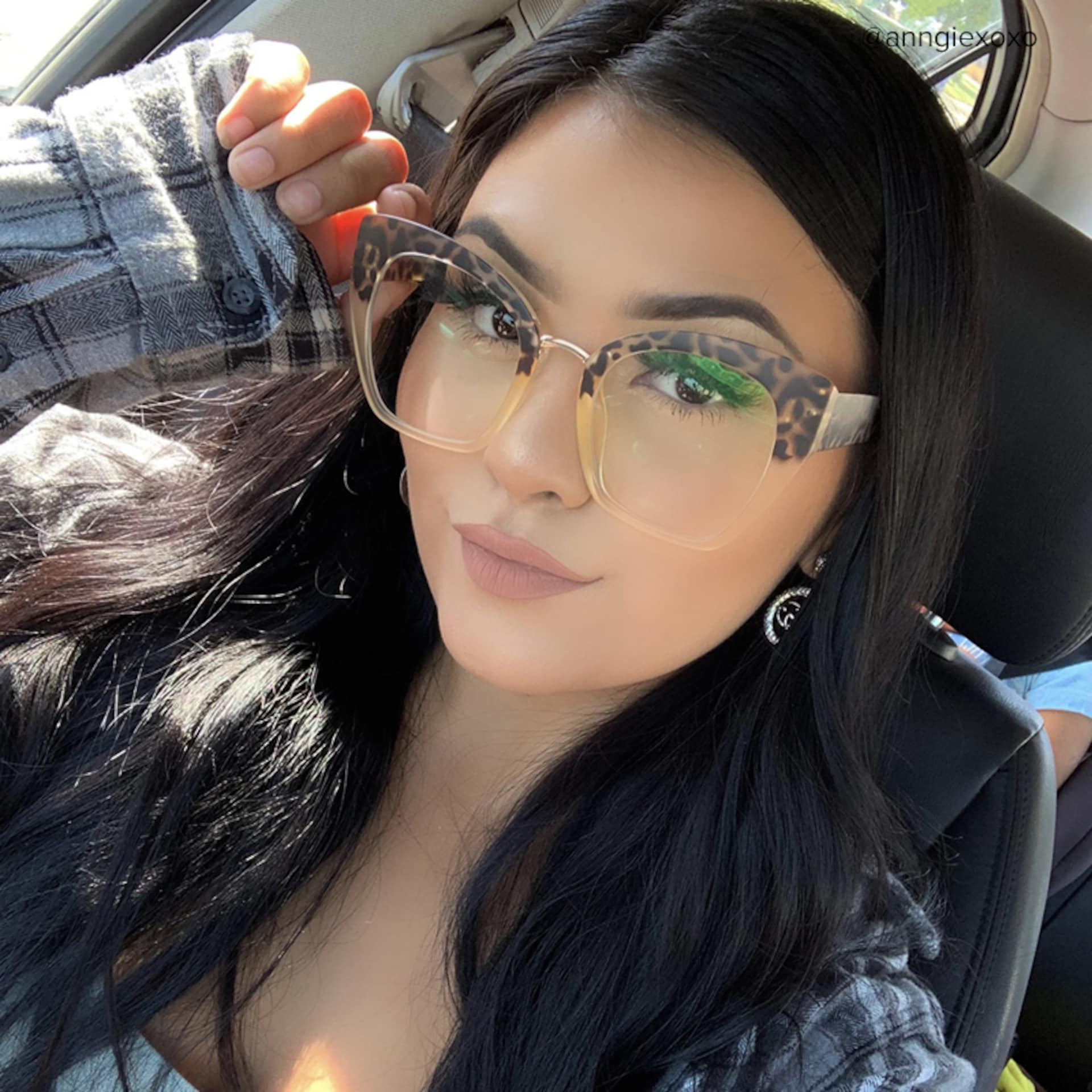 Denis Cat-eye Light Blonde Tortoise Frame Glasses7