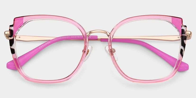 Police Pink Metal & Plastic Glasses Women\ display picture 3