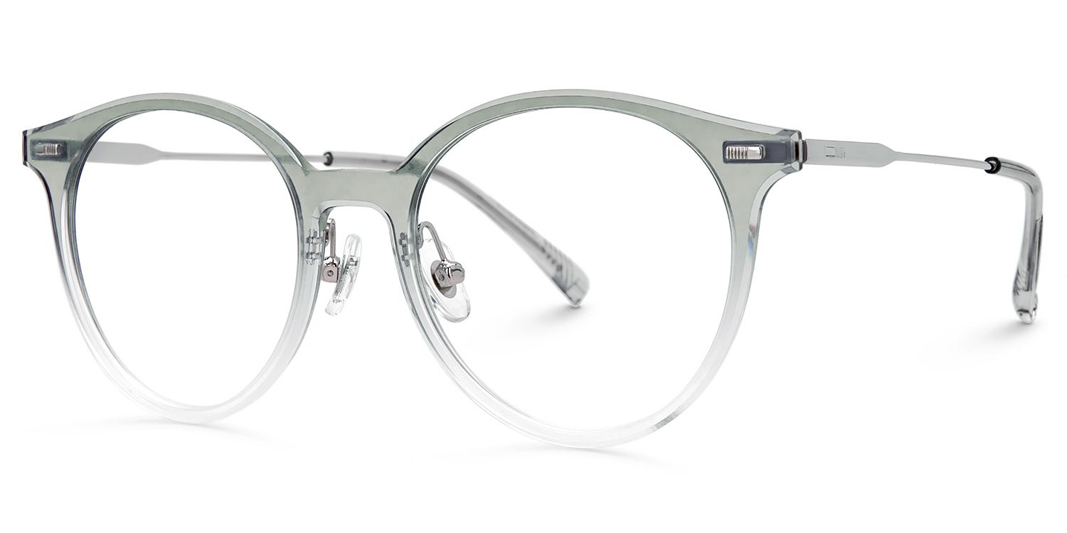 Gray Round Narelle Eyeglasses with Full-Frame | Zeelool1