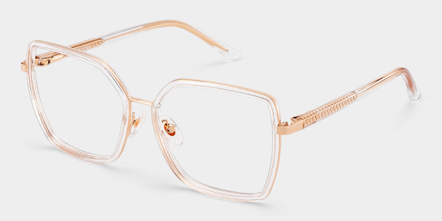 Jillnailオーダーページ Clear Square Frame Glasses - Jill on Sale | Zeelool