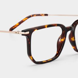 Michelle Tortoise Rectangle Glasses5