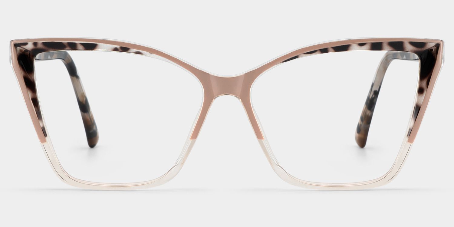 Adalis Tr90 Beige Cat Eye Frame Sunglasses | ZEELOOL