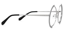 Crowe Round Silver Glasses2