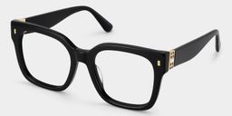 Scicluna Square Black Glasses2