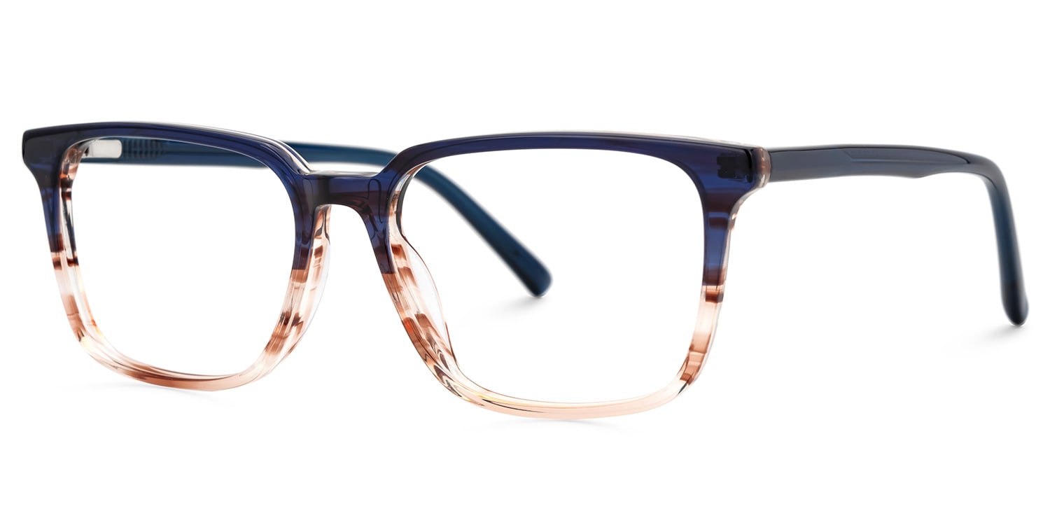 Barnhill Square Blue-Brown Glasses1