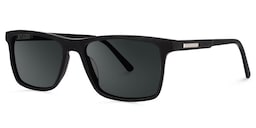 Daniel Rectangle Black Glasses1