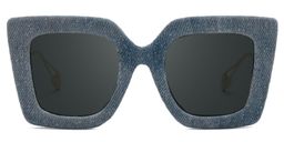 Latanya Square Blue Glasses0