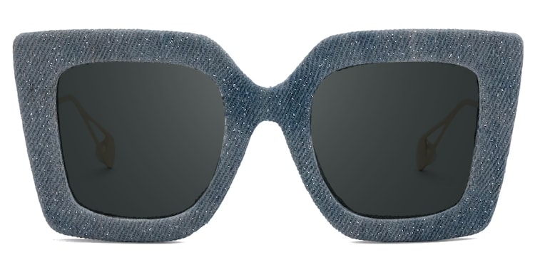 Latanya Square Blue Glasses