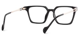 Mabel Square Black Glasses5