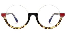Cheril Round Tortoise Glasses0