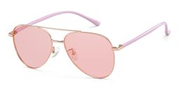 Paige Aviator Rose-Gold Sunglasses4