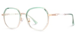 Frazier Geometric Green Glasses1