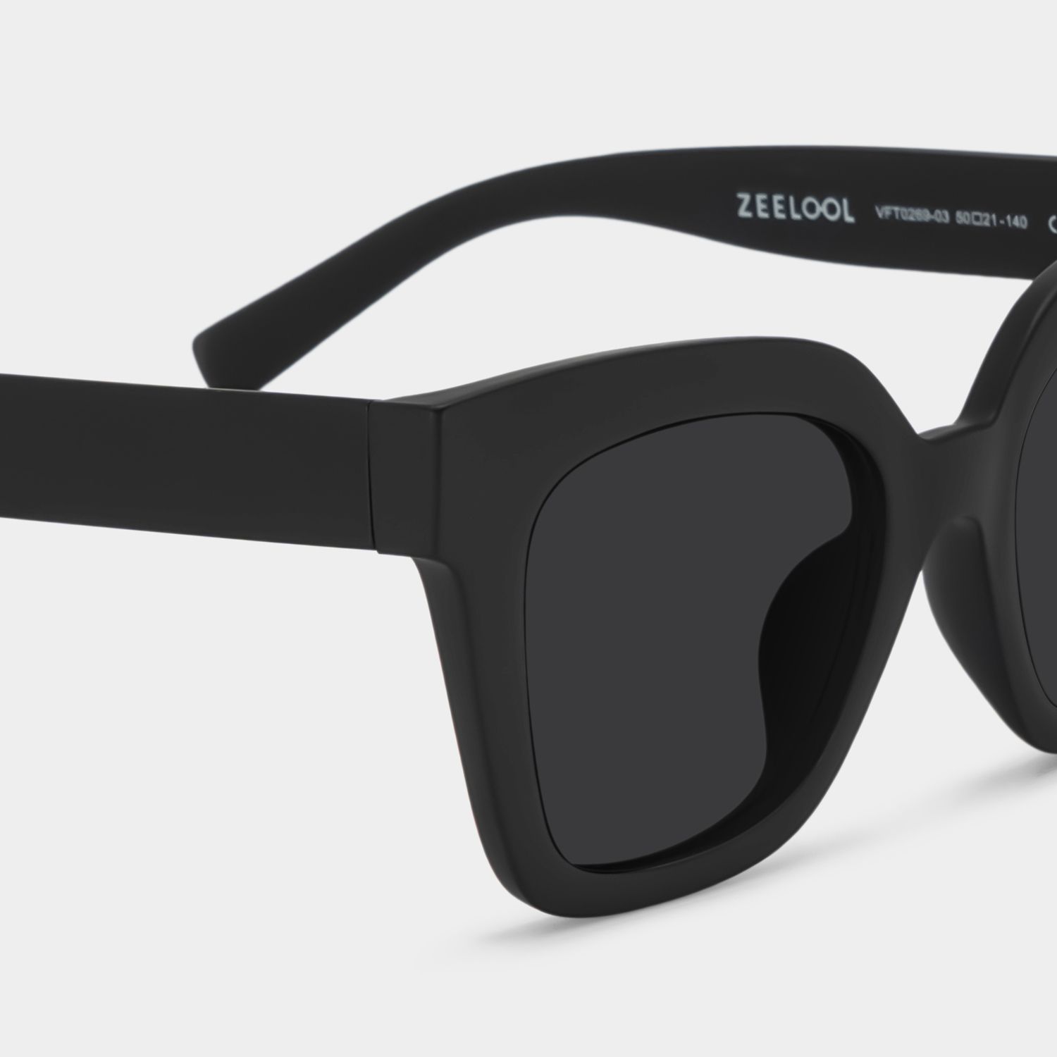 Malcolm Black Sunglasses with Square Frames | Zeelool4
