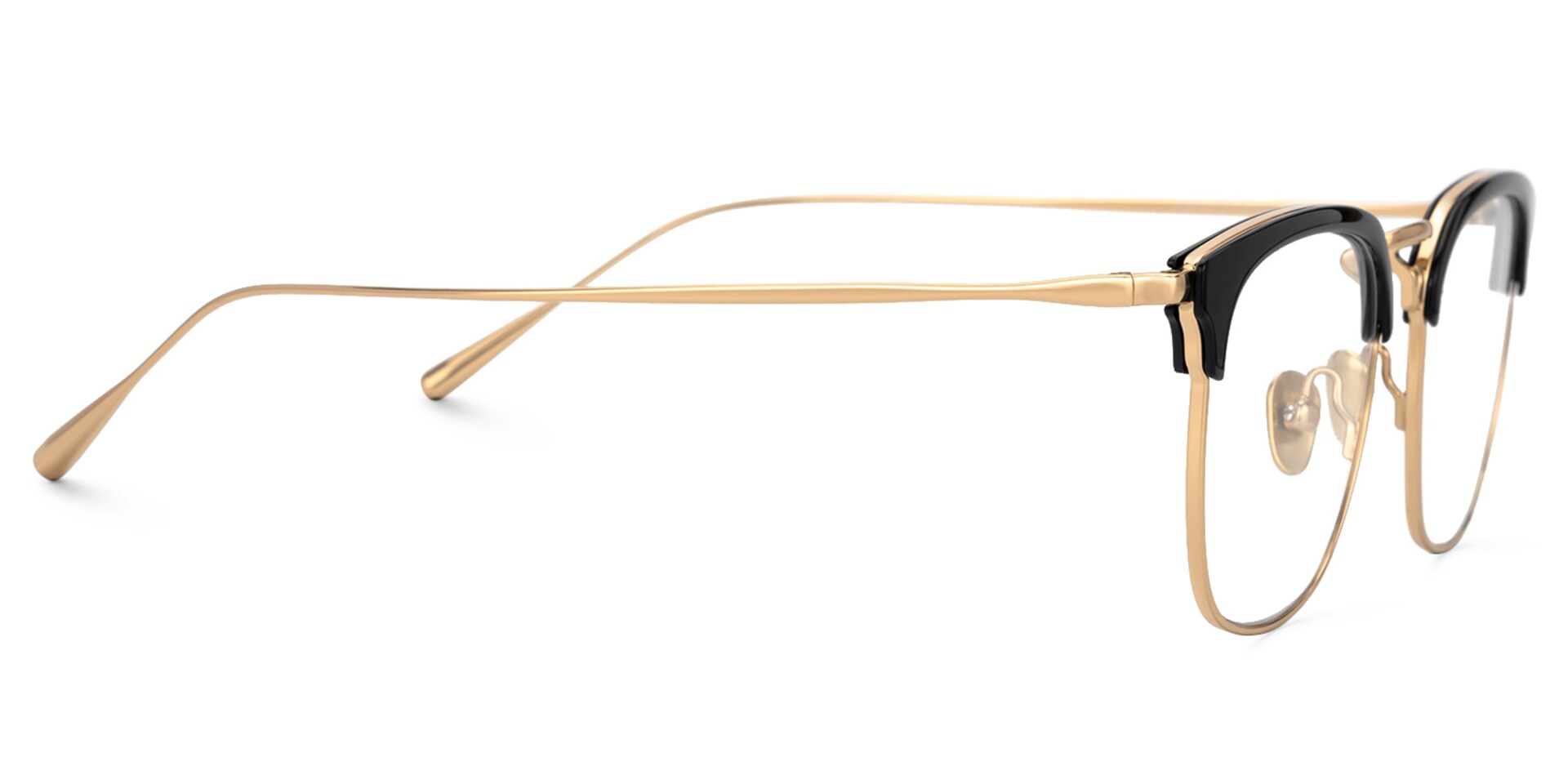 Caton Browline Mixed-Materials Full-Frame Eyeglasses | Zeelool2