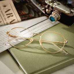 Ian Round Gold Glasses0