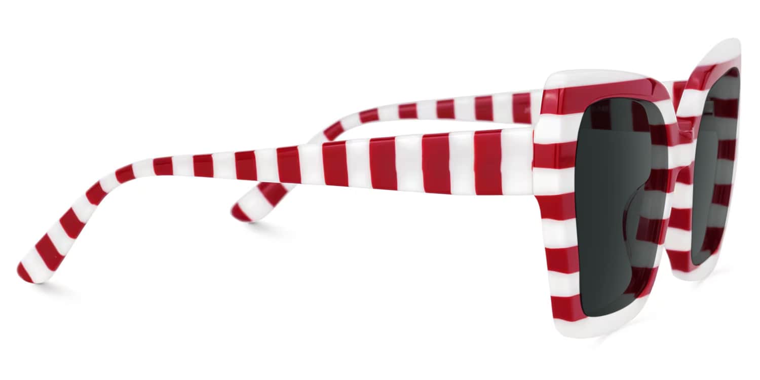 Pavia Butterfly Red Striped Glasses2