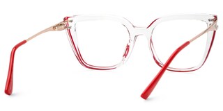 Roxane Square Red Glasses3