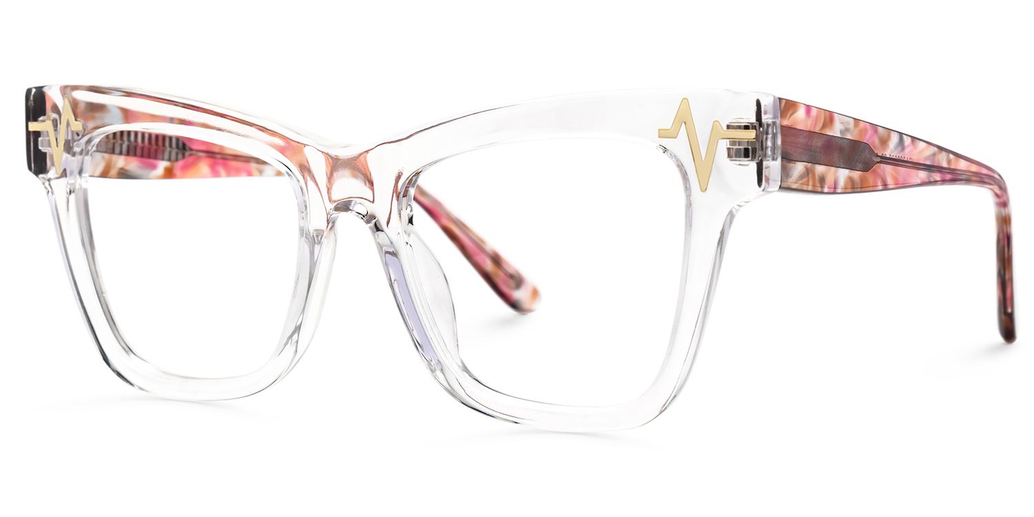 Cara Butterfly Clear Acetate Frames for Women | Zeelool1