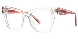 Cara Butterfly Clear Glasses1