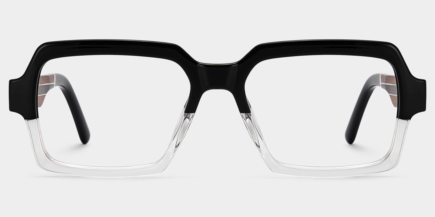 Jack Rectangle Gray Glasses | Zeelool Glasses