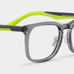 Glide Square Gray Green Glasses5