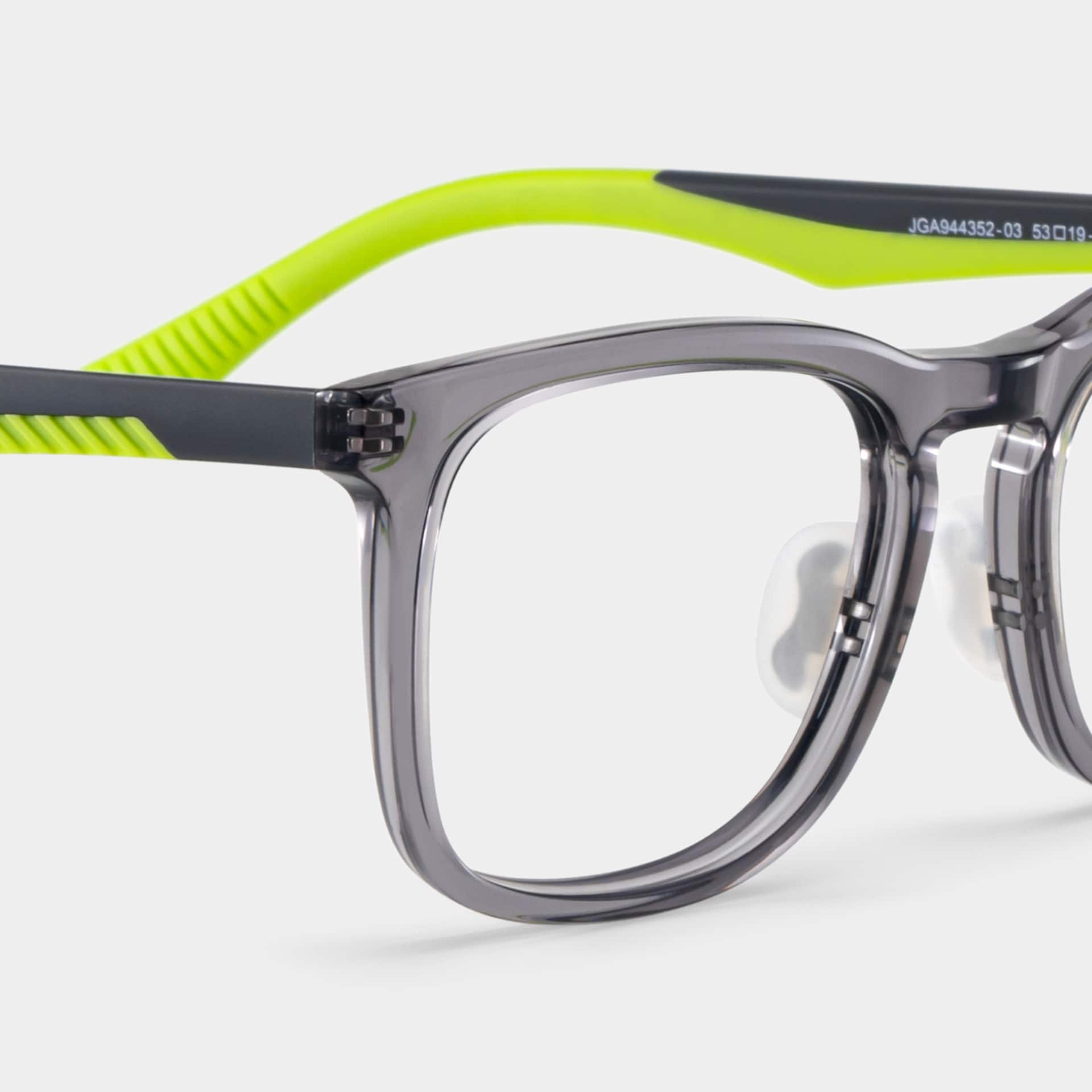 Glide Gray Green Frame Glasses with Square Frame Online | ZEELOOL5
