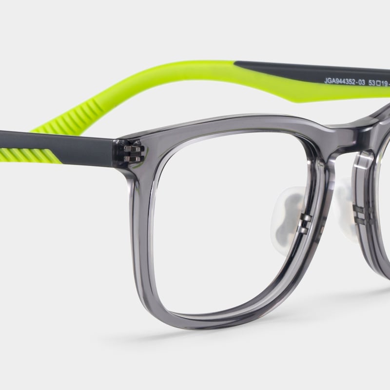 Glide Gray Green Frame Glasses with Square Frame Online | ZEELOOL4