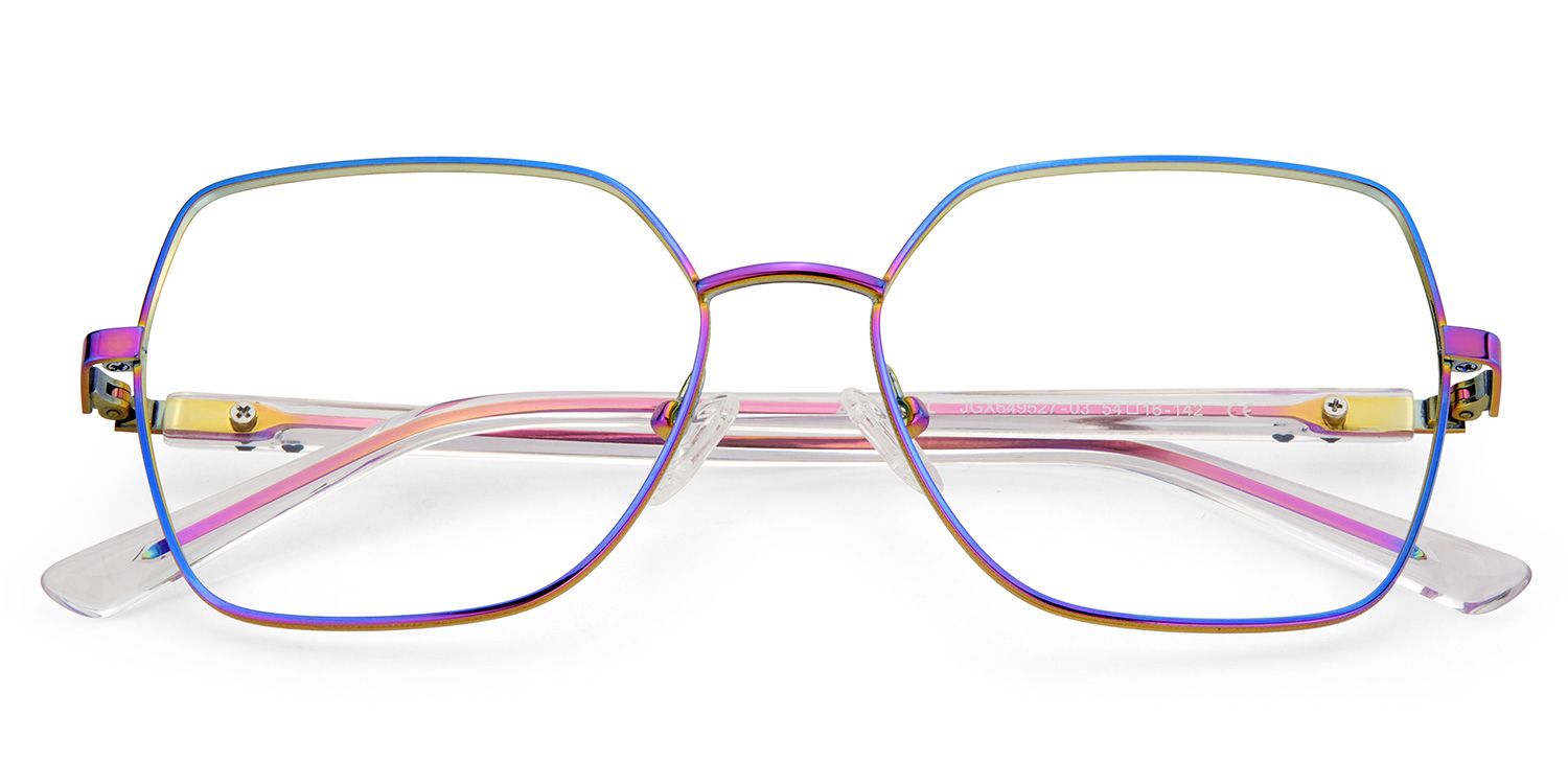 Iridescent Glasses For Women With Transparent Temples2