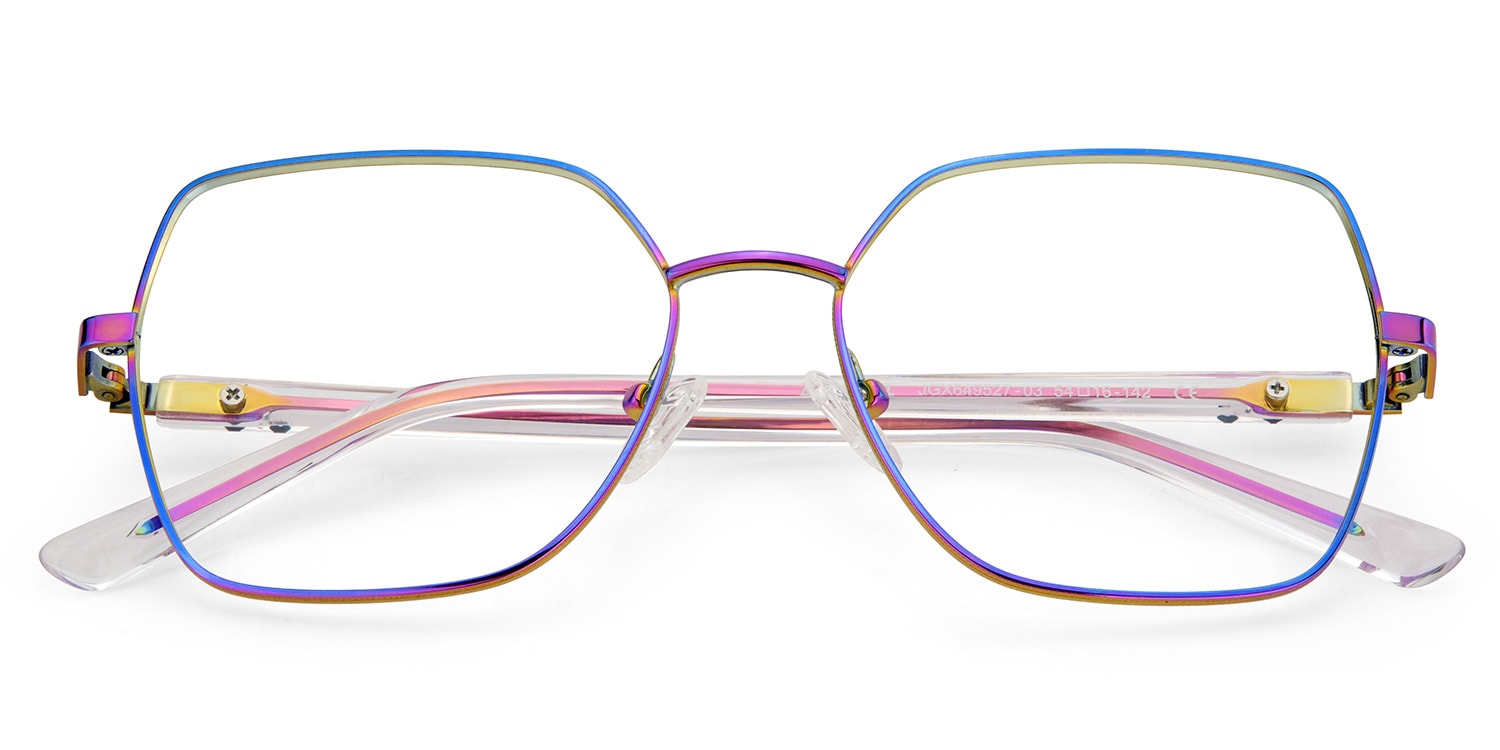 Billie Geometric Iridescent Glasses2