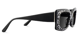 Orduno Rectangle Gray Leopard Sunglasses3
