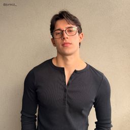 Aubrey Rectangle Black Glasses7