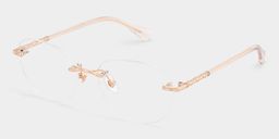 Jennifer Round Pink Gold Glasses2