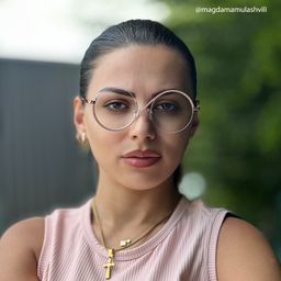 Flozif Round Pink Glasses5