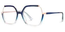 Alexia Square Blue Glasses4