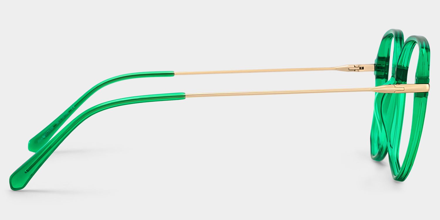 Payton Geometric Dark-Green Glasses | Zeelool Glasses3