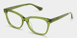 Vivienne Rectangle Green Glasses5