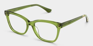 Vivienne Rectangle Green Glasses5