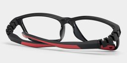 Clay Rectangle Black Red Glasses3
