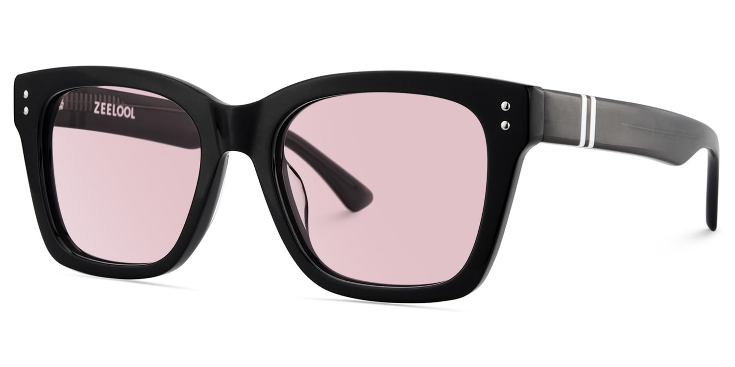 Gaydeh Rectangle Black Sunglasses2