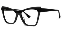 Bouck Black Cat eye Glasses1