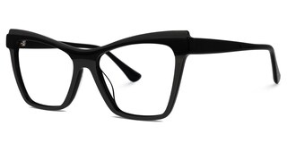 Bouck Cateye Black Glasses1