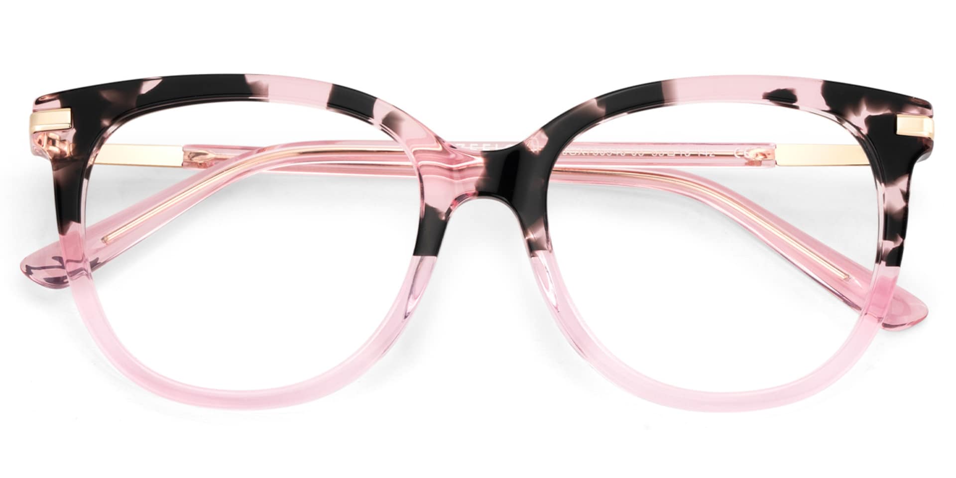 Round Pink Tortoise Glasses2