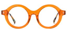 Henson Round Orange Glasses0