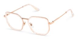 Levi Geometric Pearl White Glasses3