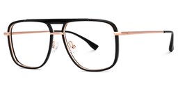 Caudle Aviator Black Glasses1